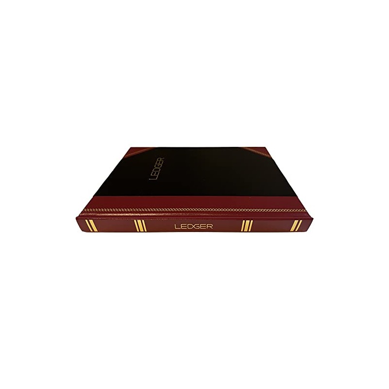 BookFactory Ledger Book/Professional Accounting Ledger/ 4 Column Ledger Notebook Four
