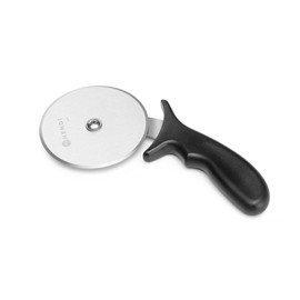 HENDI Pizzaschneider, ergonomischer Griff, großes Messer, Pizzaroller, Pizza Cutter, ø100x230mm, Edelstahl, Polypropylen, schwarz