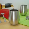 Stainless Stemless Wine Glass, Set of 2