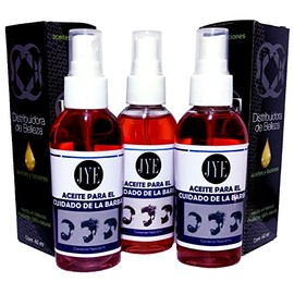 JYE Set de 3 Frascos Aceites para el Cuidado de la Barba y Bigote, Contenido por envase 60 ml