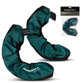 Winnwell Premium Skate Guards (Senior/Large, Forest Green) Protective, Cut-Resistant, Water-Resistant Covers for Ice Hockey and Figure Skates (Fits Skates Sizes 6-13)
