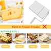 Cheese Slicer Cutter Board,Stainless Steel Cutter with Accurate Size Scale