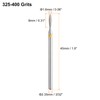 sourcing map 5pcs 325-400 Grits Diamond Grinding Bit 1.6mm Oval