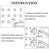 Kinretixia 4 Pieces Lip Studs, Fake Nose Studs, Eyebrow Studs,