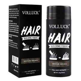 Scattered Hair for Hair Thickening, Long-Lasting Hair Fibre, Women Men, Natural Hair Products for Hair Loss, 28 g (Medium Brown)
