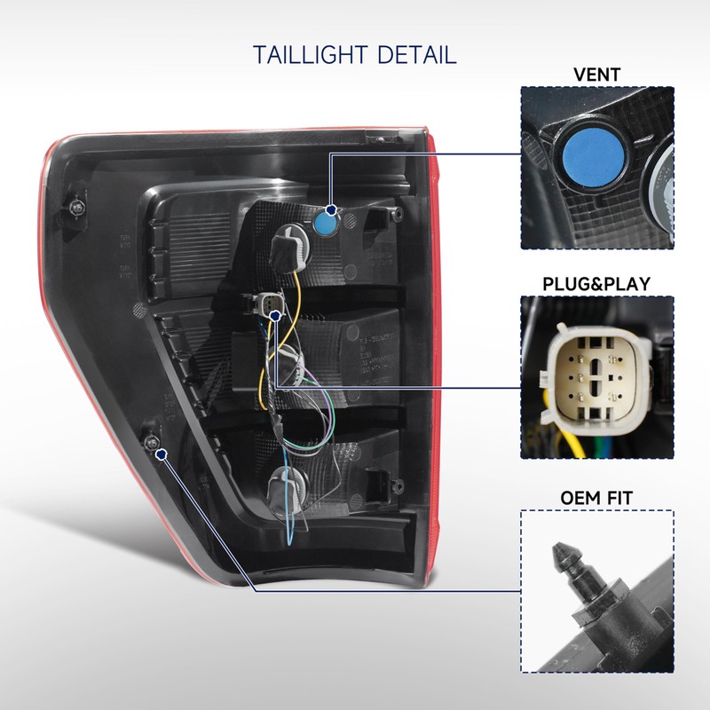 Tail Light Assembly Compatible with Ford F150 XL TREMOR 2021