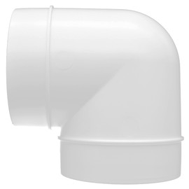 H&C VENT Pipe Elbow 90 Degrees - Exhaust Pipe, Ventilation Pipe 100 mm - Plastic Pipe - Plastic Pipe for Extractor - Pipe 90 Degree - Angle Pipe