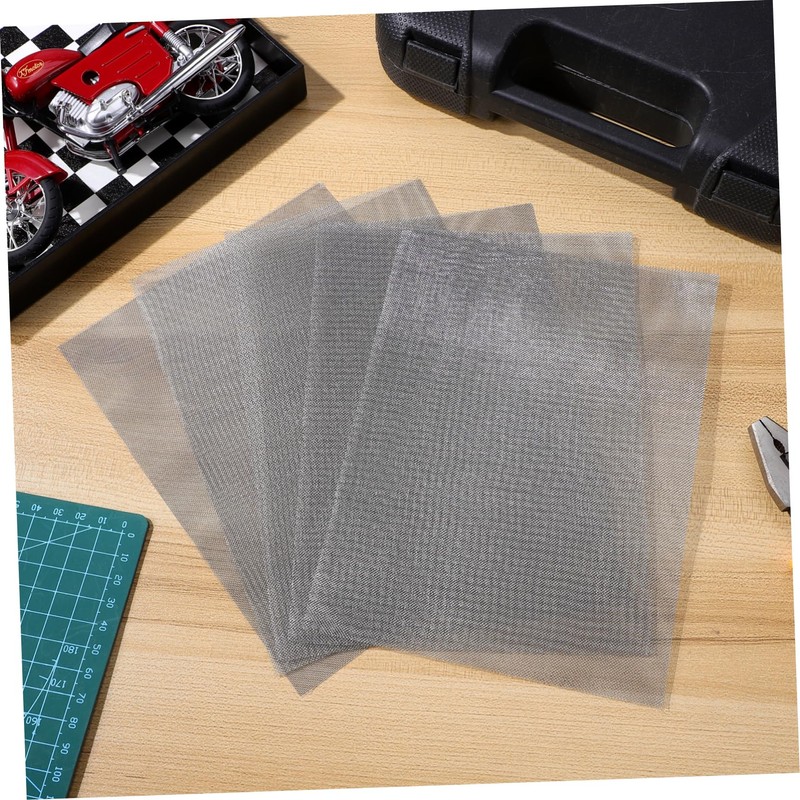 KONTONTY 5pcs Stainless Steel Welding Mesh Wire Screen for Automotive