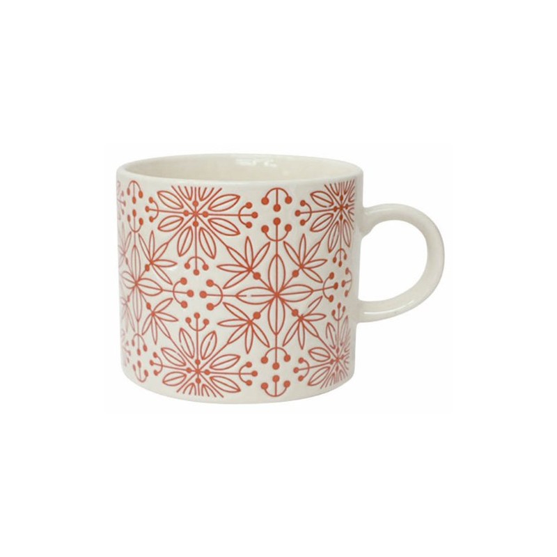 Hogdseirrs フラワーモザイク マグ レッド 20715