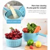 Salad Spinner Manual Vegetables Leaf Lettuce Dryer Drainer Fruits Washing