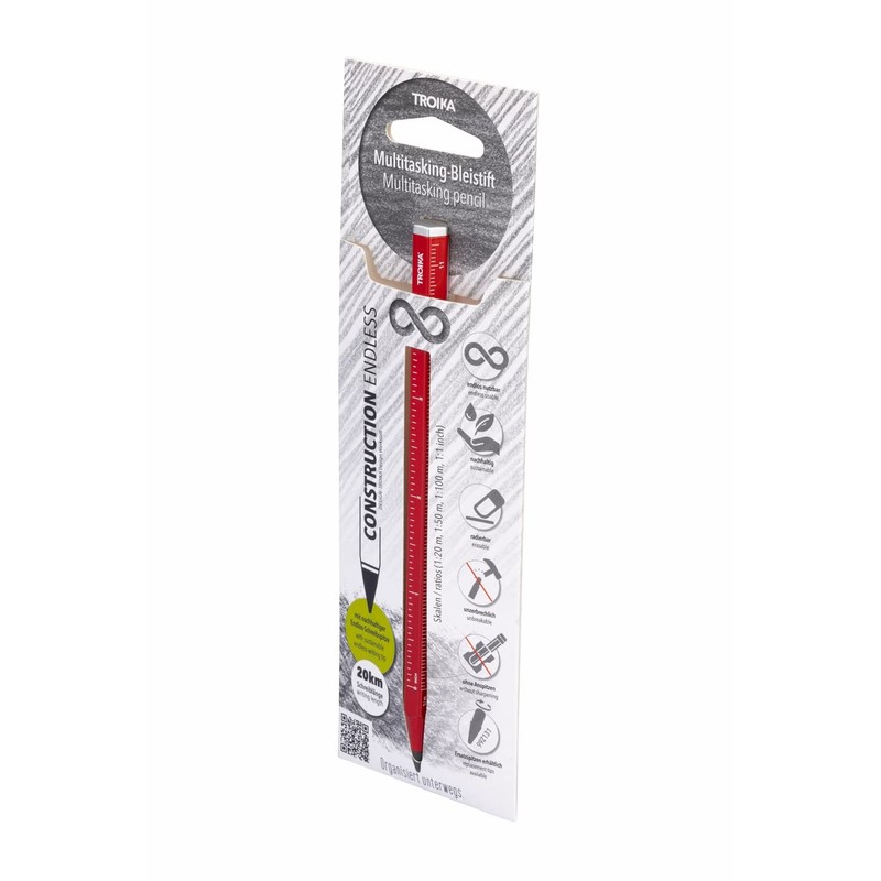 TROIKA Endless Pencil with Sustainable Endless Writing Tip Approx. 20