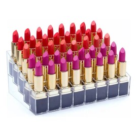 Organizador Para 40 Labiales Exhibidor Maquillaje Acrílico                                                                                            