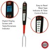 Digital Meat Thermometer Fork for Grilling and Barbecue Fast Read