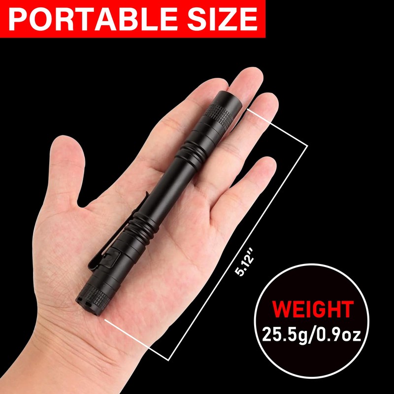 XINFEIBEI LED Pen Light Flashlight, Single Mode, Compact Pocket Flashlights