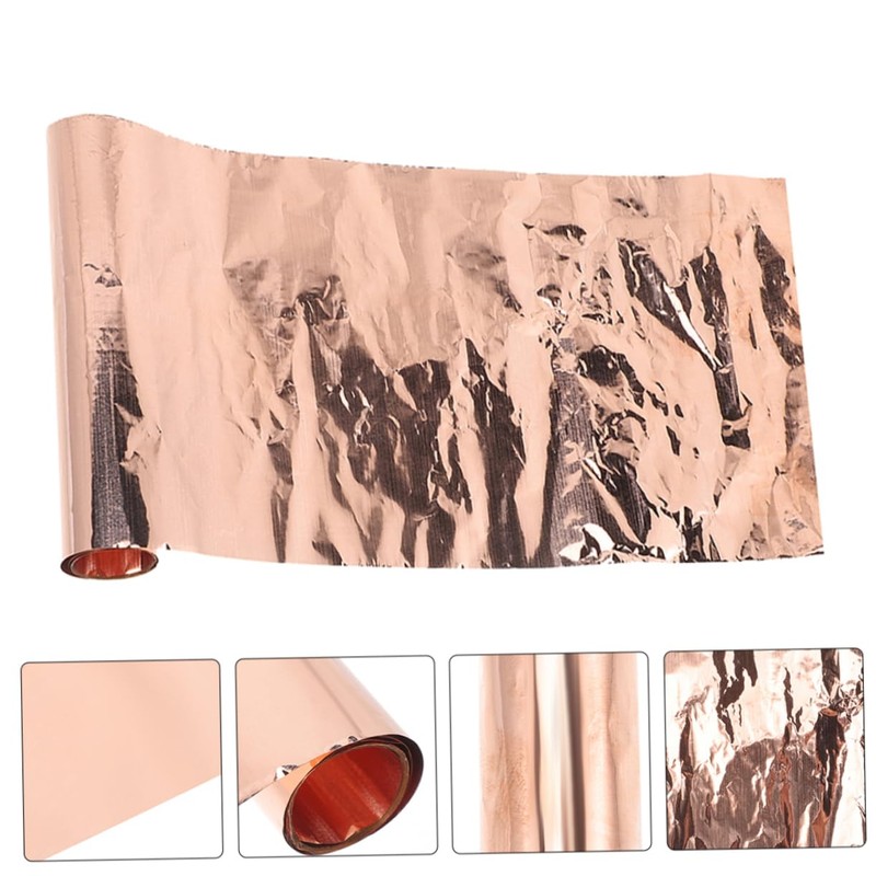 KICHOUSE 1roll Copper Sheet for DIY Projects Versatile Copper Foil