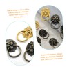Operitacx 6Pcs Lion Head Cabinet Knobs Antique Pulls Modern Wardrobe