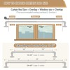OLV 2 Pack Gold Industrial Curtain Rods for Windows 28