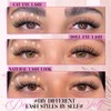 Yawamica Lash Clusters Wispy Eyelash Clusters Clear Band Cluster Eyelash