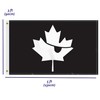 3×5 FT Canada Pirate Flag, Large 100D Canadian Maple Jolly