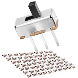 Chanzon SPDT Mini Micro Slide Switch 1p2t 2 Position 70pcs 3mm Toggle Vertical Slide Switch Panel Mount Small High Knob Vertical for PCB Arduino Breadboard Electronic Board Dip Miniature SlideSwitch