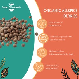 Sussex Wholefoods Organic Allspice Berries 100g