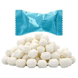 Baby Blue Buttermints, Mint Candies, After Dinner Mints, Butter Mint Candy, Fat-Free, Individually Wrapped (110 Pieces)
