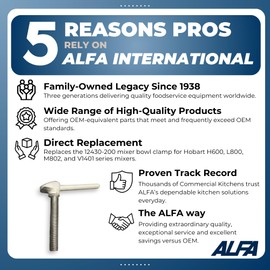 ALFA International HM6-219 Mixer Bowl Clamp for Hobart