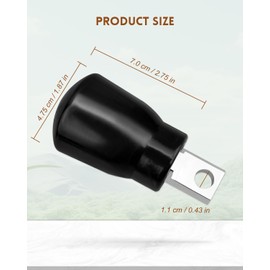 ULXIOM Gym Fitness Cable Ball Stopper Ends, for 5mm/6mm Home Gym Machine Accessories Replacement Parts, Exercise Equipment Wire Rope Port Joint, Rubber Steel