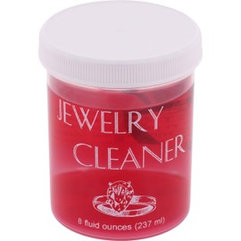 Jewelry Cleaner 8 Ounces with Basket & Brush