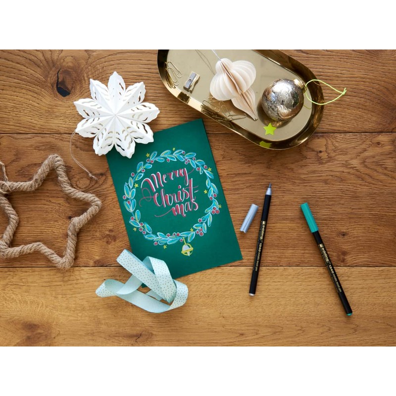 edding 1340 metallic brush pen - Christmas set - 4
