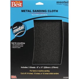 Do it Best 9 In. W x 11 In. L Assorted Grit Emery Cloth (3-Pack) - 1 Each