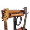 keepdrum GS039a Double Guitar Wall Mount Wooden Wall Mount for