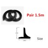 MASO 2Pcs Universal Car Side Fender Wheel Eyebrow Arch Rubber