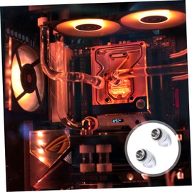 CAXUSD 2pcs Rotary Water Cooling Fitting for Water Cooling Connector High Sealing Performance for Petg and Tubing for -Term Use