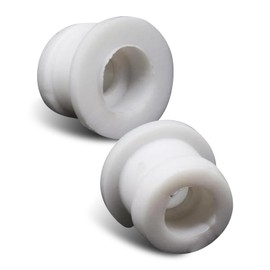 GRANDI 2 PCS Shifter Cable Bushing Cover Kit, Transmission Shift Linkage Bushing Repair Set, Transmission Linkage Cable Replace Part OE# 14057, Compatible with Ford Focus (White)