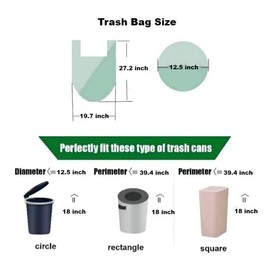 150 Organic Waste Bags 20 L with Handle, AURMOO Organic Rubbish Bags, Kitchen Food Organic Waste Bag, Organic Waste Bags for Family, Office (50 x 69 cm, Green)