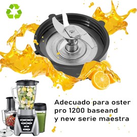 2 Juegos Aspas Licuadora Pro 1200 Xpert, 6 Zletas Blender Blade Piezas de Repuesto Compatibles New Master Series, Con Base de Cuchilla y Anillo de Goma