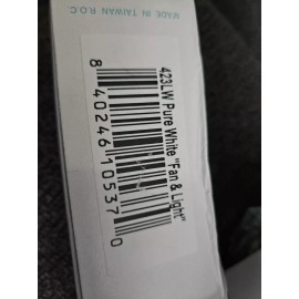 Gulf Coast Fans Mr. Quiet 423LW Pure White 3 Speed Ceiling Fan Control And Light Dimmer Switch