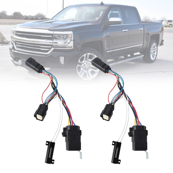 AUTOWIKI Headlights Convert Adapters For 2016-2018 Chevy Silverado 1500 Factory