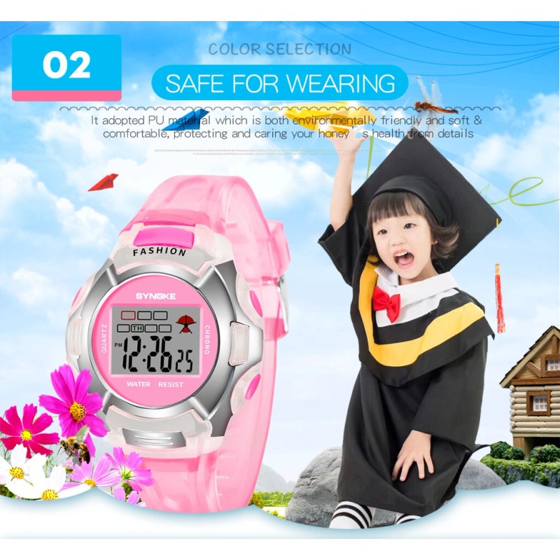 SYNOKE Waterproof Watch for Kid Boy&Girl Multifunction Sport Electronic Digital