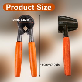 Jecdfs 1 x Nutcracker with Elegant Wooden Handle, Nutcracker Walnuts Hazelnuts, Suitable for Walnuts, Hazelnuts and Brazil Nuts - No Core Destruction - Easy Power Transfer