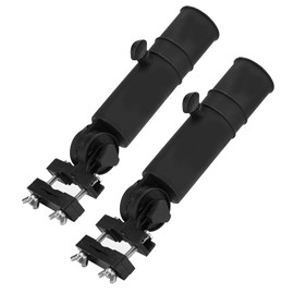 Sicheii Golf Cart Umbrella Holder, Adjustable Umbrella Holder for Golf Carts, Universal Golf Trolley Umbrella Holder, Clamp Stand for Fishing, Beach Chair, Stroller, Wheelchair (Pack of 2)