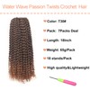 Mscat 7 Packs Passion Twist Hair 18 Inch Water Wave