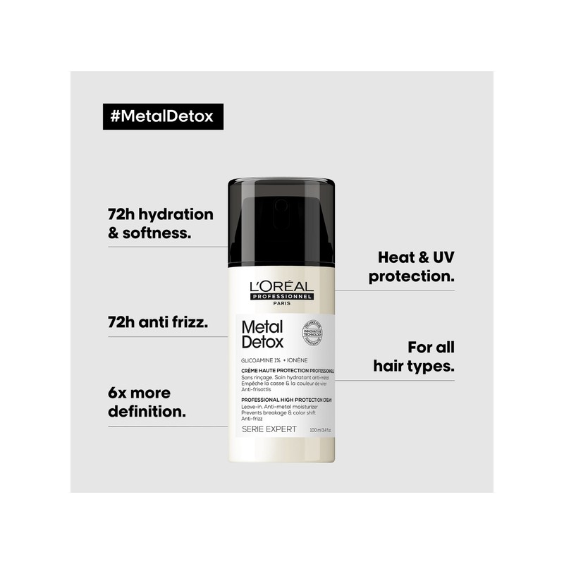 LOreal Professionnel L'Oreal Professionnel Metal Detox Leave-In Cream 100ml