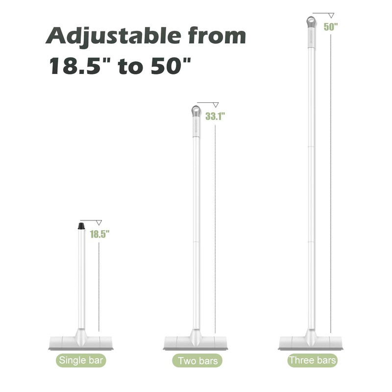 BOOMJOY Floor Scrub Brush with Long Handle, 2 in 1
