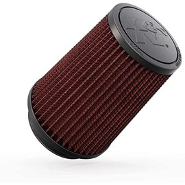 K&N High-Flow Original Lifetime Universal Clamp-On Air Filter: High Performance, Premium, Washable: Flange Diameter: 3 In, Filter Height: 5.75 In, Flange Length: 0.75 In, Shape: Round Tapered, RU-5111