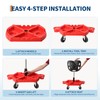 Rolling Mechanic Stool, 300 LBS Capacity, 19''-25'' Height Adjustable Shop