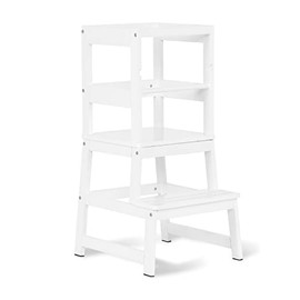 Dream On Me 2-in-1 Funtastic Tower and Step Stool, White
