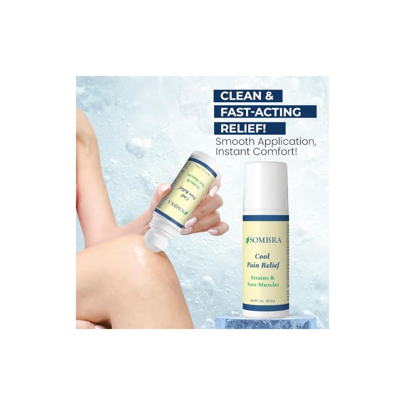Sombra Cool Therapy Natural Pain Relieving Gel Roll Ounce