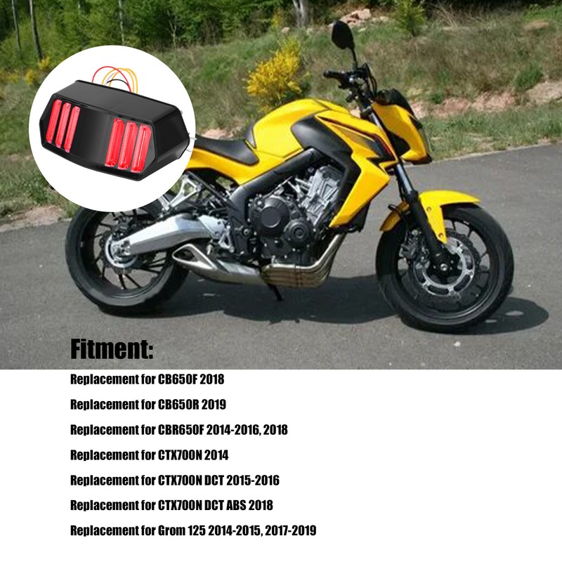 LED Motorcycle Taillight Turn Brake Driving Signal Lamp 42W for